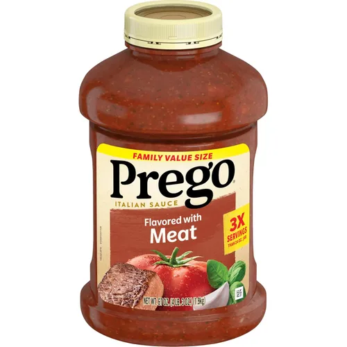 Vista 9 de Prego Tomate grueso con salsa de pasta de ajo y cebolla, tarro de 24 onzas