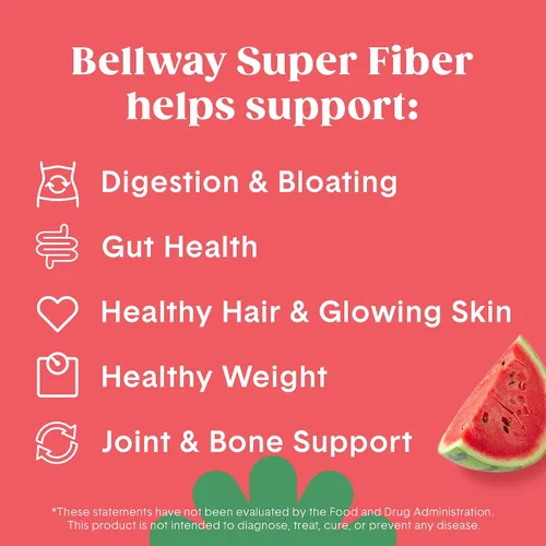 Vista 3 de Bellway Polvo súper fibra + colágeno, polvo de cáscara de psyllium sin azúcar con péptidos de colágeno y ácido hialurónico para la salud intestinal