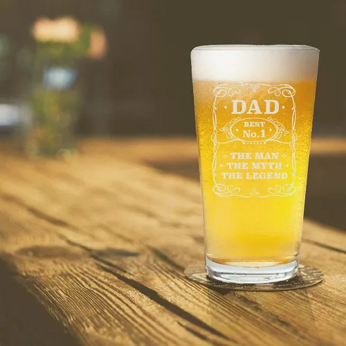 Vista 6 de Veracco Best No.1 Dad The Man The Myth The Legend Divertido regalo de cumpleaños para el Día del Padre para papá, abuelo, padrastro, vaso de cerveza