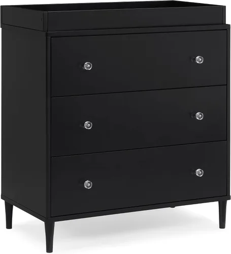 Vista 12 de Delta Children Bowie Cuna acrílica convertible 4 en 1 - Certificado Greenguard Gold, ébano negro