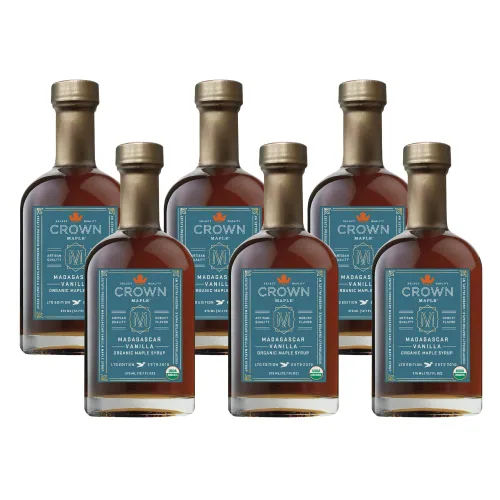 Vista 16 de Crown Maple Jarabe de Arce Orgánico con Sabor a Mantequilla Marrón, Sin Gluten, Sin Conservantes, Sin OMG, para Panqueques, Gofres y Tostadas