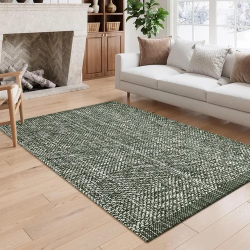 Vista 21 de LEEVAN Alfombra lavable para baño, alfombra tejida negra de 2 x 3 pies para entrada, alfombra de puerta delantera de algodón, alfombras pequeñas