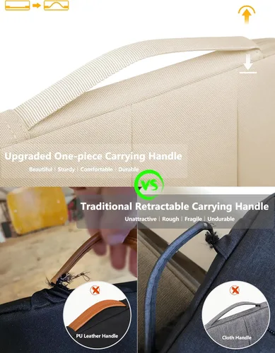 Vista 7 de HYZUO Funda para portátil de 14-15 pulgadas para MacBook Air 15 M5, color Arena
