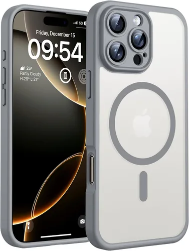 Vista 265 de TOCOL Funda para iPhone 11, compatible con Magsafe, protección completa de cámara, imanes integrados, protección contra caídas, funda translúcida