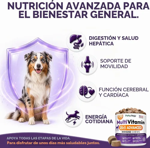 Vista 2 de Multivitamínico masticable para perros, 170 golosinas, vitaminas