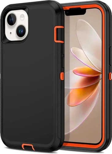 Vista 8 de Funda para Apple iPhone 12 / iPhone 12 Pro (6.1 pulgadas), resistente a los golpes, a prueba de polvo y caídas, doble capa, color negro