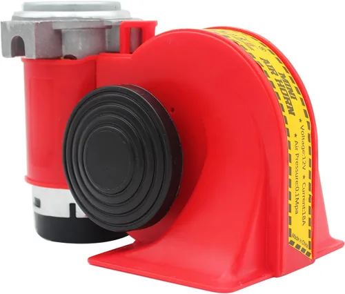 Vista 2 de GAMPRO Bocina de aire de coche compacta con bocina de camión compresor para cualquier motocicleta de vehículos de 12 V