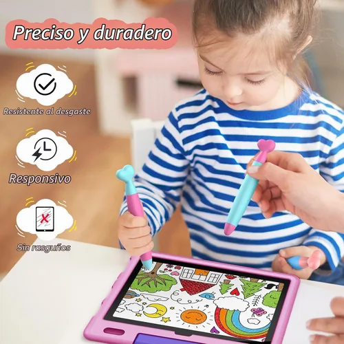 Vista 3 de DIGIROOT - Paquete de 3 lápices capacitivos para niños, bolígrafos de estilista universales para pantallas táctiles