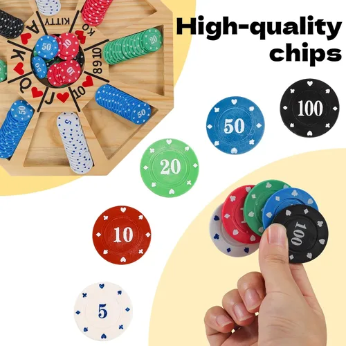 Vista 4 de Jyquorp Juego de mesa Michigan Rummy Juego de lujo SetPerfect Mezcla de un juego real de Hearts Rummy Poker Juego de apuestas y engaño de tablero