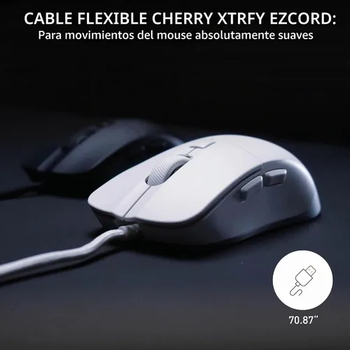 Vista 6 de M50 Mouse de Juegos con Cable (Con Cable, Blanco)