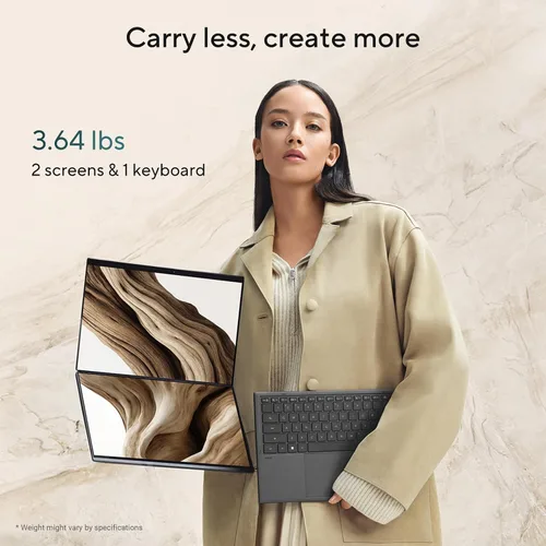 Vista 6 de ASUS Zenbook Duo Laptop (2026), pantalla táctil OLED 3K 144Hz dual de 14 pulgadas, procesador Intel Core Ultra 9 386H, gráficos Intel, 32 GB de RAM