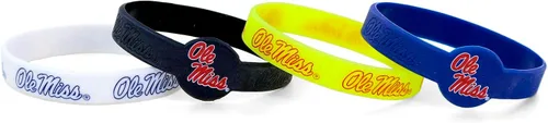 Vista 12 de aminco NCAA unisex-adult Silicone Bracelet (4-Pack)