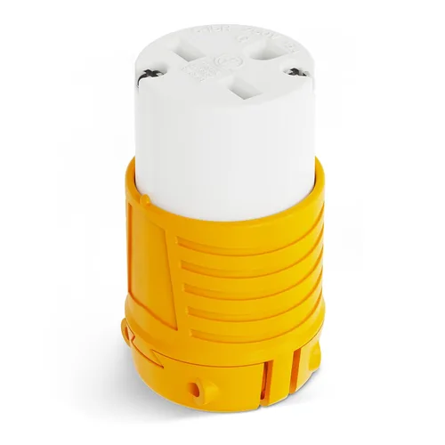 Vista 7 de RVGUARD extremos de cable de extensión macho y hembra, juego de enchufe y conector de repuesto de hoja recta de 15 A 125 V de servicio pesado, tipo