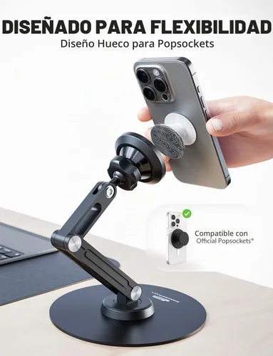 Vista 2 de Bracketron MagAlign PRO Soporte magnético para iPad, MagSafe, giratorio