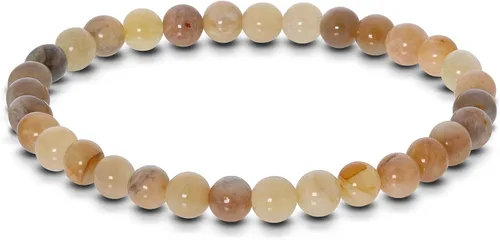 Vista 289 de Gem Avenue Handmade Round Bead Stretch Bracelet Unisex Natural Stone Beaded Jewelry for Men & Women, Elastic Wristband for Daily Wear