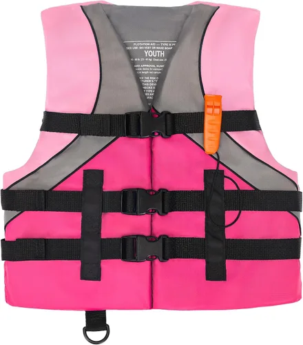 Vista 10 de Leader Accessories Chaleco salvavidas aprobado por USCG para jóvenes, chaleco para navegación