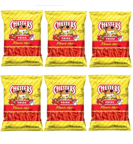 Vista 6 de Papas fritas Flamin' Hot Spicy Flavor – Bolsa de 3.125 onzas – Paquete familiar – Paquete de 3