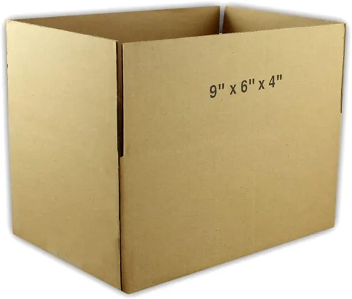 Vista 2 de EcoSwift 25 cajas de embalaje de cartón corrugado de 9 x 6 x 4 pulgadas, cajas de envío móviles
