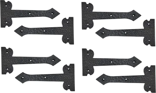 Vista 15 de Adonai Hardware Agee - Correa de aluminio resistente de 7 pulgadas con bisagra frontal falsa o falsa o falsa (paquete de 4, latón antiguo)