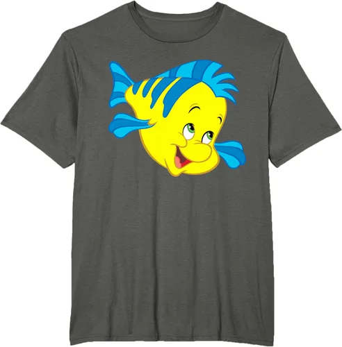 Vista 5 de Disney Camiseta de disfraz de cara grande de la Sirenita Flounder Sidekick