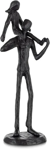 Vista 11 de Regalos de cumpleaños para papá de Sziqiqi - Estatua de hierro de amor entre padre e hijo, escultura para decoración del día del padre, boda