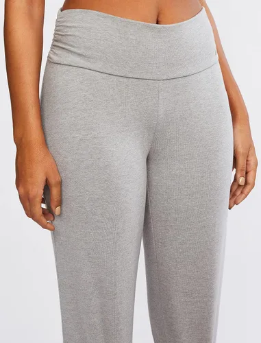 Vista 4 de Motherhood Maternity Womens Side Ruched Waist Knit Sleep Crop Pant