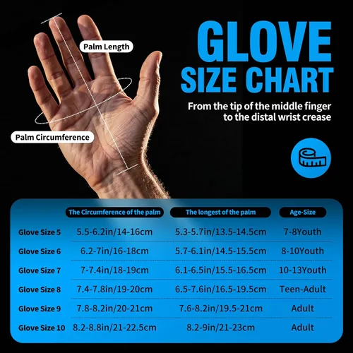 Vista 6 de Guantes de portero con protección para los dedos, guantes de fútbol transpirables con agarre adicional, unisex, para jóvenes y adultos, negro/verde