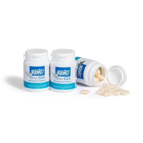 Vista 8 de Epic Chicle de Menta Verde 100% Xilitol - Chicle Dental Sin Azúcar, Sin Aspartamo - Apoya la Salud Oral y el Aliento Fresco - 50 Piezas
