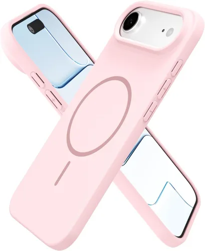 Vista 163 de Oakxco Funda de Silicona Mag Safe para iPhone 12 Pro Max, Funda Magnética Delgada y Fina Compatible con Carga Inalámbrica MagSafe, Bonita Funda