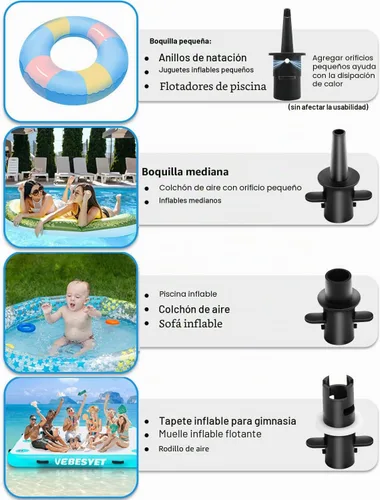 Vista 5 de Electric Air Pumps for Inflatables Gymnastics Track Mat Pool Float