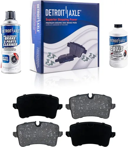 Vista 75 de Detroit Axle - Pastillas de freno de cerámica delanteras Reemplazo de pinza de freno derecha para Dodge Ram 1500 Dakota, Ram 1500 Classic - Juego