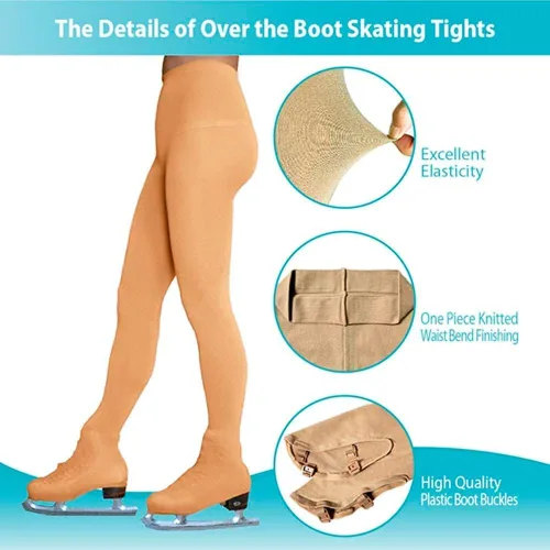 Vista 6 de Figure Skating Tan Over The Boot Tights TB8832