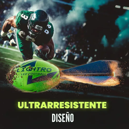 Vista 3 de LIGHTRO - Fútbol de espuma que brilla en la oscuridad - Super brillante - LED inteligentes - Pilas incluidas - Juego de fútbol para niños 8 9 10 11