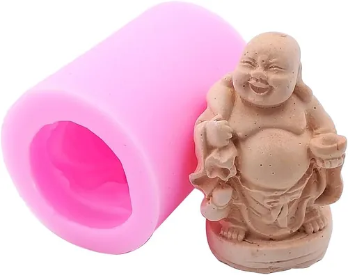 Vista 2 de Buddha - Molde de silicona para jabón hecho a mano, manualidades, vela, chocolate, magdalenas, hielo Buda-01