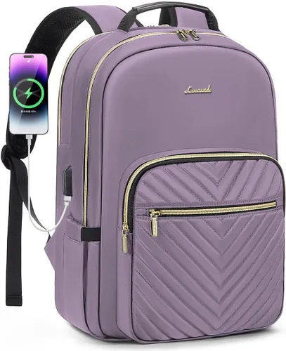 Vista 20 de LOVEVOOK Laptop Backpack for Women,Quilted Work Travel College Laptop Bag