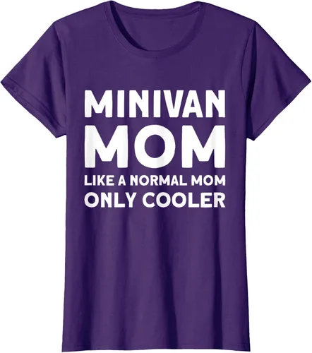 Vista 7 de Minivan Mom Like A Normal Mom Only Cooler Funny Family Car Camiseta, Negro