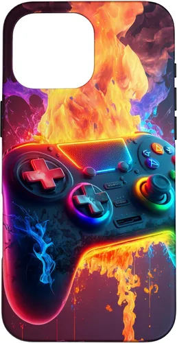 Vista 19 de Gamer Aesthetic Graphic Gaming Video Games Boys Funda para iPhone 17 para adolescentes y niños