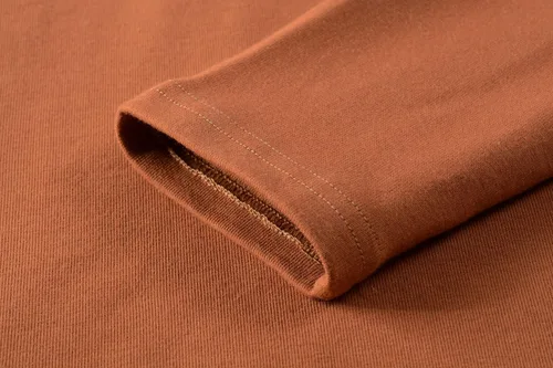 Vista 5 de HieasyFit suéter básico de cuello alto de algodón suave para mujer