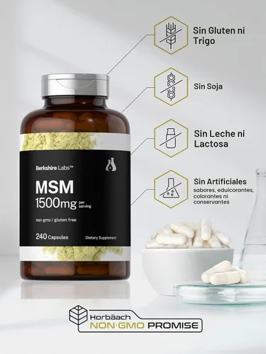 Vista 5 de Horbäach Cápsulas MSM 1500mg 240