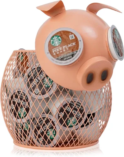 Vista 18 de Made Easy Kit Organizador de cestas de cápsulas de café, decoración útil, compatible con cápsulas Keurig K-Cup, decoración funcional de barra