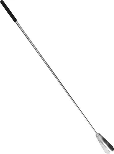 Vista 2 de Health Gear - Calzador telescópico de metal para hombres y mujeres, cuerno de zapatos de acero inoxidable de longitud ajustable, ideal para botas