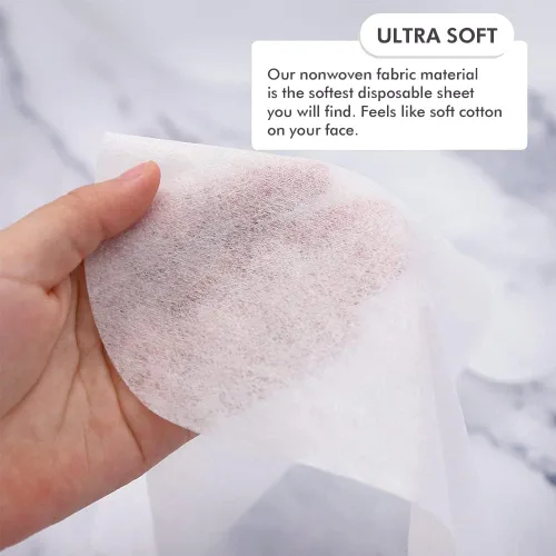 Vista 2 de Royal Massage Juego de 100 fundas desechables para cuna de cara plana, tela no tejida ultra suave