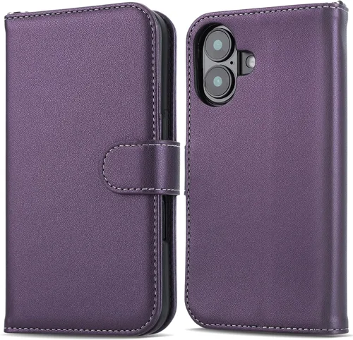 Vista 17 de ULAK Funda tipo billetera compatible con iPhone 15 para mujeres, funda tipo cartera con estampado floral de piel PU premium con porta tarjetas