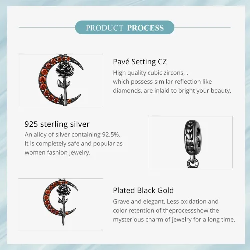 Vista 5 de Abalorios de plata de ley para pulseras, collares, familia para siempre, circonita cúbica, regalo de joyería para mujeres