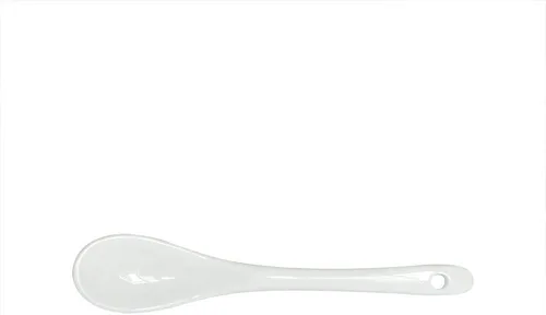 Vista 6 de Cucharas de huevo de porcelana, cucharas de cerámica, 5 pulgadas, café, postre, yogur, té lechoso, 12 uds