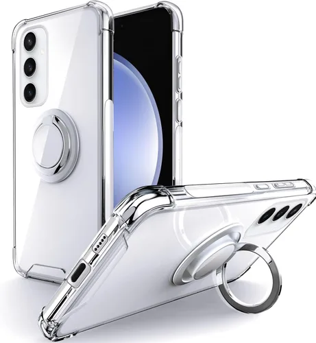 Vista 9 de Silverback - Carcasa transparente para Samsung Galaxy S23 con soporte de anillo