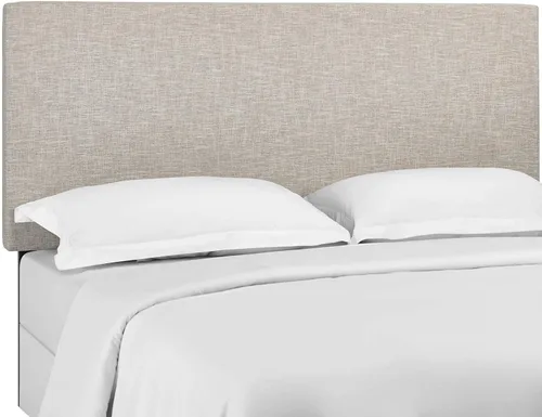 Vista 3 de Modway Taylor Full/Queen Cabecero Tapizado de Tela de Lino, Beige
