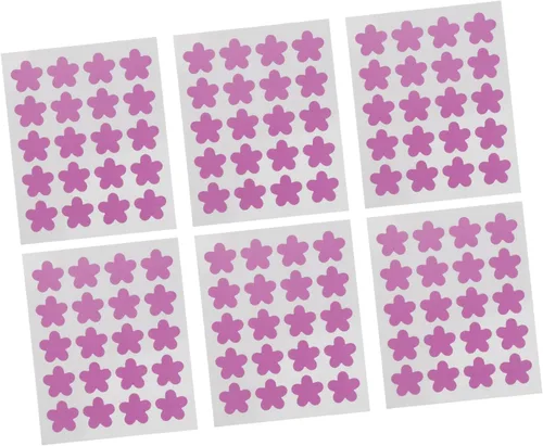 Vista 2 de 120 calcomanías de detección, calcomanías de detección para protector solar, parches reutilizables en forma de flor con recordatorio