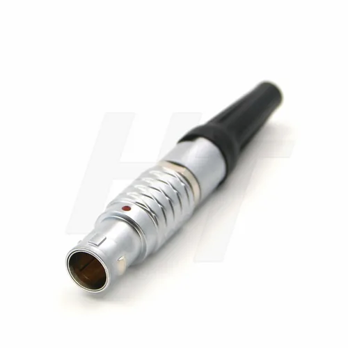 Vista 22 de HangTon FHG.0B - Conector de alimentación de ángulo recto de 2 pines, enchufe circular de cable macho para ARRI, monitor de cámara, batería EVF
