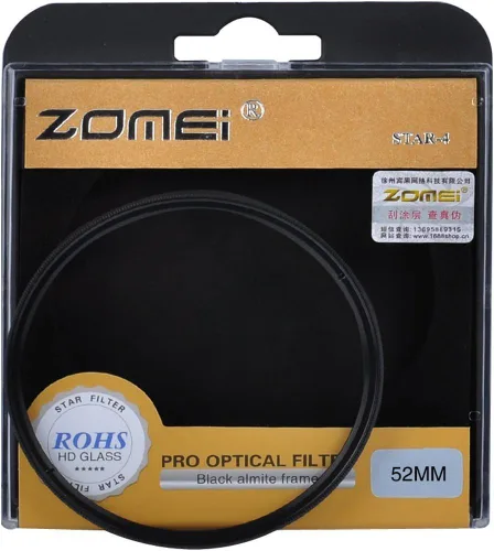 Vista 4 de Zomei 52MM 3 piezas+4+6+8 puntos filtro estrella filtro filtro filtro kit para Nikon D3300 D3200 D3100 D3000 D5300 D5200 D5100 D5000 D7000 D7100